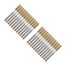 24Pcs Golden Metallic Markers Paint Pens for Sign Use Durable Smooth