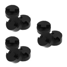 9Pcs Black Violin Practice Mutes Rubber Fiddle Sound Reducers