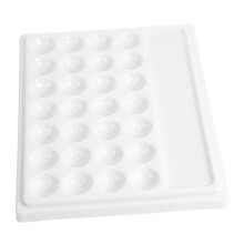 3Pcs White Painting Tray Oil Watercolor Pigment Mixing Board