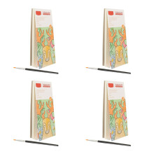 4Sets Watercolor Painting Books for Kids Assorted Colors Durable Safe
