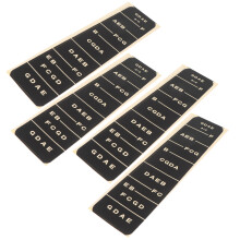 4Pcs Black Violin Fretboard Stickers Paper Finger Position Labels