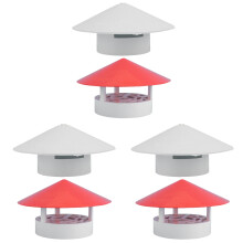 3Pcs Chimney Cowl Protector Rainproof Cap for Smoke Tube Ventilation