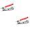 2Pcs High-Grade Woodworking Scribing Tools Adjustable Line Maker Gauge 1
