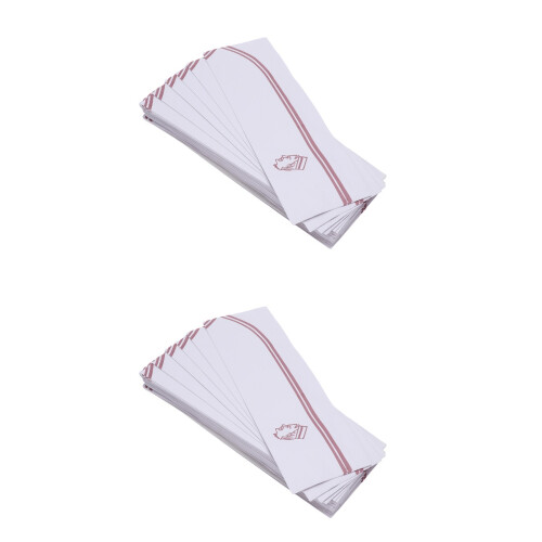 100Pcs Lightweight Caps Disposable Paper Hats for Chefs