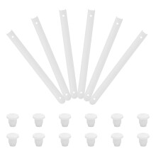 12Sets Durable Plastic Drawer Slides Replacement Parts for Cabinets