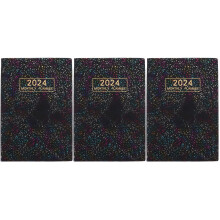 3Pcs Convenient Daily Planner Notebooks Paper & Cover