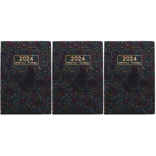 3Pcs Convenient Daily Planner Notebooks Paper & Cover