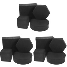 12St Lichtgewicht Foam Cube Photography Props Zwart Voor Producten