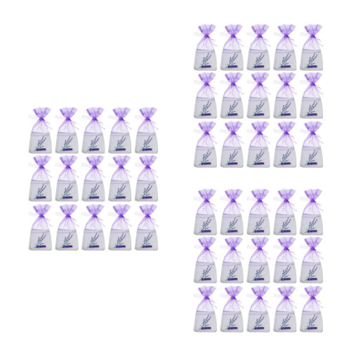 75Pièces Violet Vintage Organza Pour Rangement
