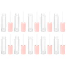 30Pcs Pink Lip Balm Tubes Durable ABS Refillable Lip Gloss Containers