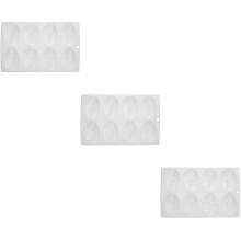 3St Siliconen DIY Mal Voor Geurkaarsen, Chocolade En Decoraties Wit