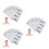 3Pcs Eyebrow Stencil Templates White Adhesive Precision Shaping Tools 1