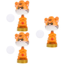 3St Duurzame Resin Tijger Beeldjes Auto En Decor