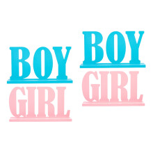 4St Creatieve Gender Reveal Letter Decoratie Voor Party