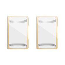 2St Gouden Tpu Horlogehoes Slank Lichtgewicht Anti-Stof Beschermcase