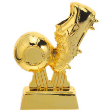 Gouden Resin Voetbaltrofee Voor Kinderen - Realistisch Ontwerp
