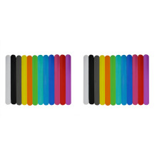 24Pièces Bracelets Slap Silicone Souple Assortis Pour Fêtes Enfants
