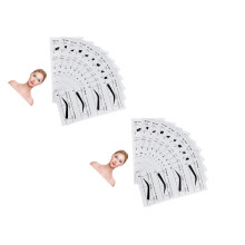 2St Wenkbrauw Sjablonen Set Voor Beauty Met Plaklaag En Precisie