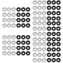 120St ABS Binder Discs Met Hart Gat Voor Notebooks En Planner Gebruik