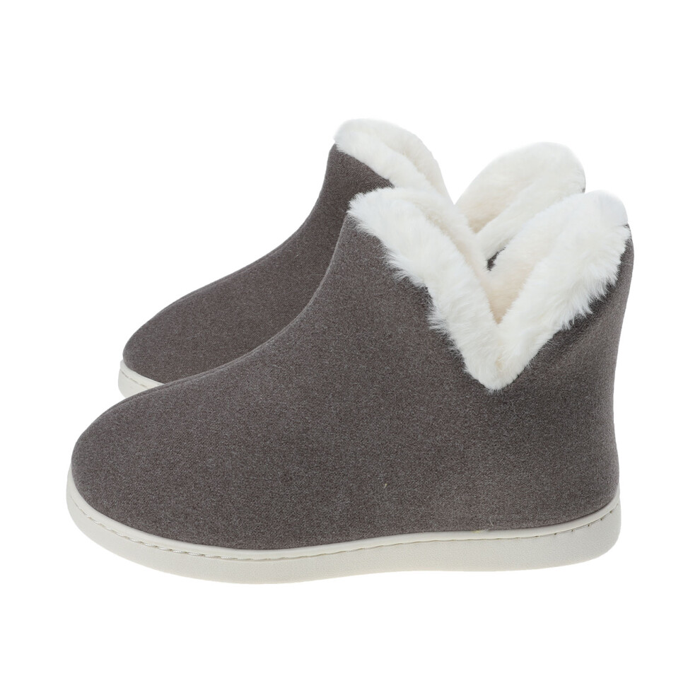 1Paar Binnenhuis Slippers Pvc Zool Grijs-image