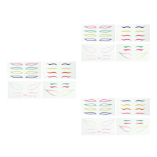 12Sets Creatieve Eyeliner Tape Stickers Voor Dames En Optredens