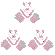 15St Comfortabele Roze Cosplay Set En Feestjes