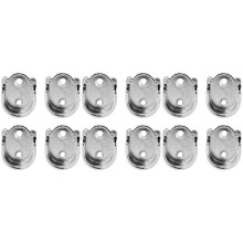 12St U-Vorm Closet Rod Socket Zilveren Wandsteun Voor Badkamer