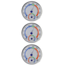 3St Mini Temperatuurmeter Met Hygrometer Analoge Duurzame Meter