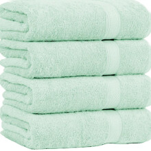 (Mint, 2-Piece) 500GSM Egyptian Cotton Bath Sheets 70x140cm – Super Soft, Ultra-Absorbent Towels for Bathroom, Gym & Hotel Use (Pack of 1,2,3,4,6,8)