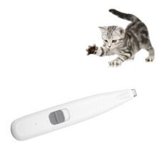 Hundezehennageltrimmer wiederaufladbar, leiser Betrieb, 16,5 cm, weiß