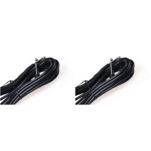 2Pièces Câble Guitare Noir Durable Acoustique Électrique