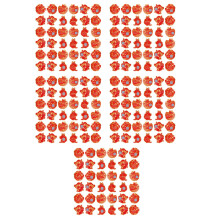 320Pièces Cartes Décoratives Rouge Papier À Gratter Pour