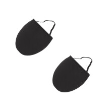 2Pièces Protège-Bottes En Fibre Polyester Noir Pour Chaussures