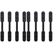 8Pièces Boucle Masque Élastique Noire Ajustable Durable