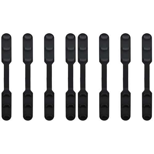 8Pièces Boucle Masque Élastique Noire Ajustable Durable