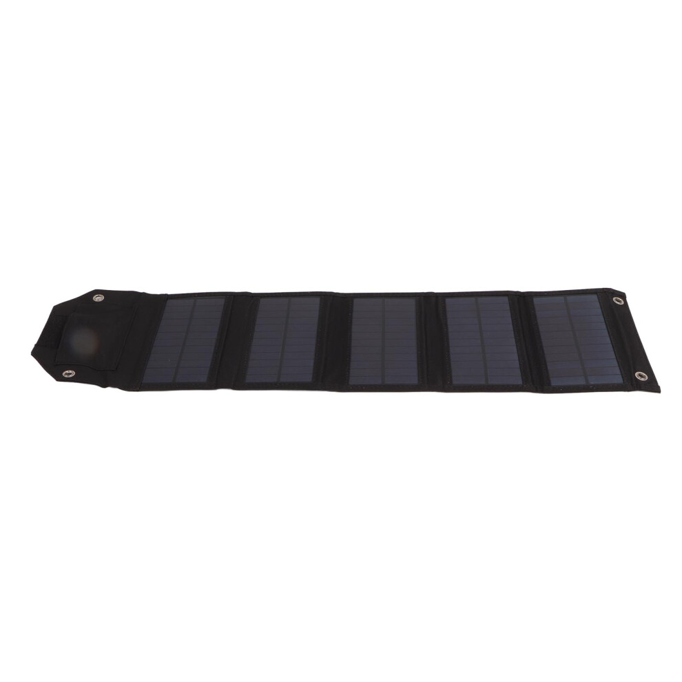 21W Portable Solar Panel Charger 5V 3A, Foldable, Waterproof Black 4971387097074