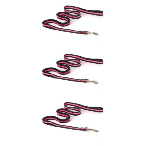 3Pièces Laisse Taille Élastique Pour Chien Rose, Running Confortable