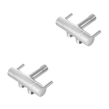2Pièces Robinet Mitigeur Bidet Salle De Bain Argenté Facile À Nettoyer