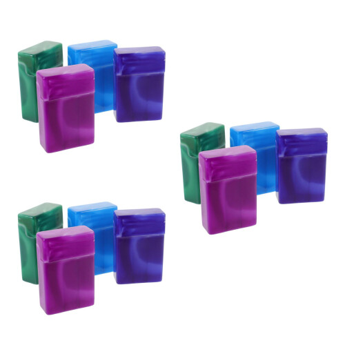 12Pièces Coffret Cigarettes Marbré Fermeture Flip