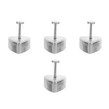 4Pcs Silver Triangle Onigiri Maker Stainless Steel Rice Ball Mold Set