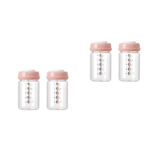 4Pièces Rose Conserve Lait Portable