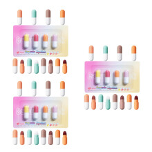 12Ensembles Rouges À Capsules Miniatures Colorés Pour Femmes