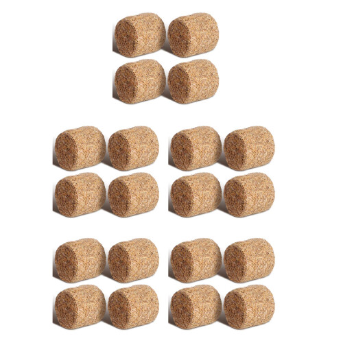 20Pièces Décor De Foin Mini En Bois Marron Clair Pour Jardin