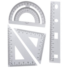 3Ensembles Ensemble Triangle Règle Argent Résistant Pour