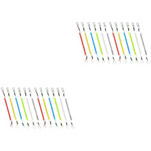 24Pièces Cordes Élastiques Retractables Couleurs Assorties Pour