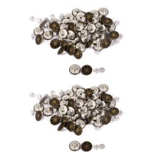100Pièces Boutons Tack Jeans 17Mm Étoile Vert Assorti Pour Jean