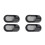 4Pièces Taille-Crayon Compact Noir Résistant Pour Usage Artistique 1