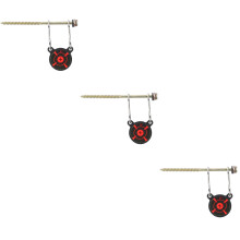 3Pièces Cible Noir Suspendue Arbre En Alliage Pour Exercice