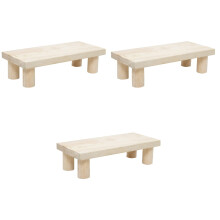 3Pièces Pour Enfants Bois Beige Résistant Antidérapant