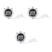 3Pièces Timer Électronique Argenté Durable Pour Entraînement
